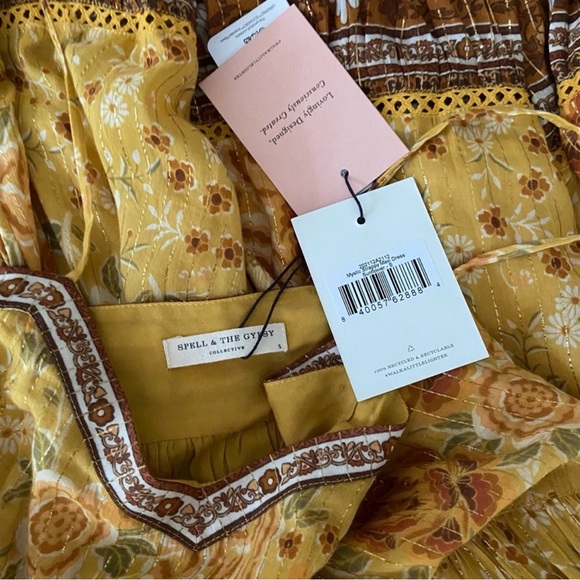 Spell Golden Backless Maxi Dress - Picture 3 of 8